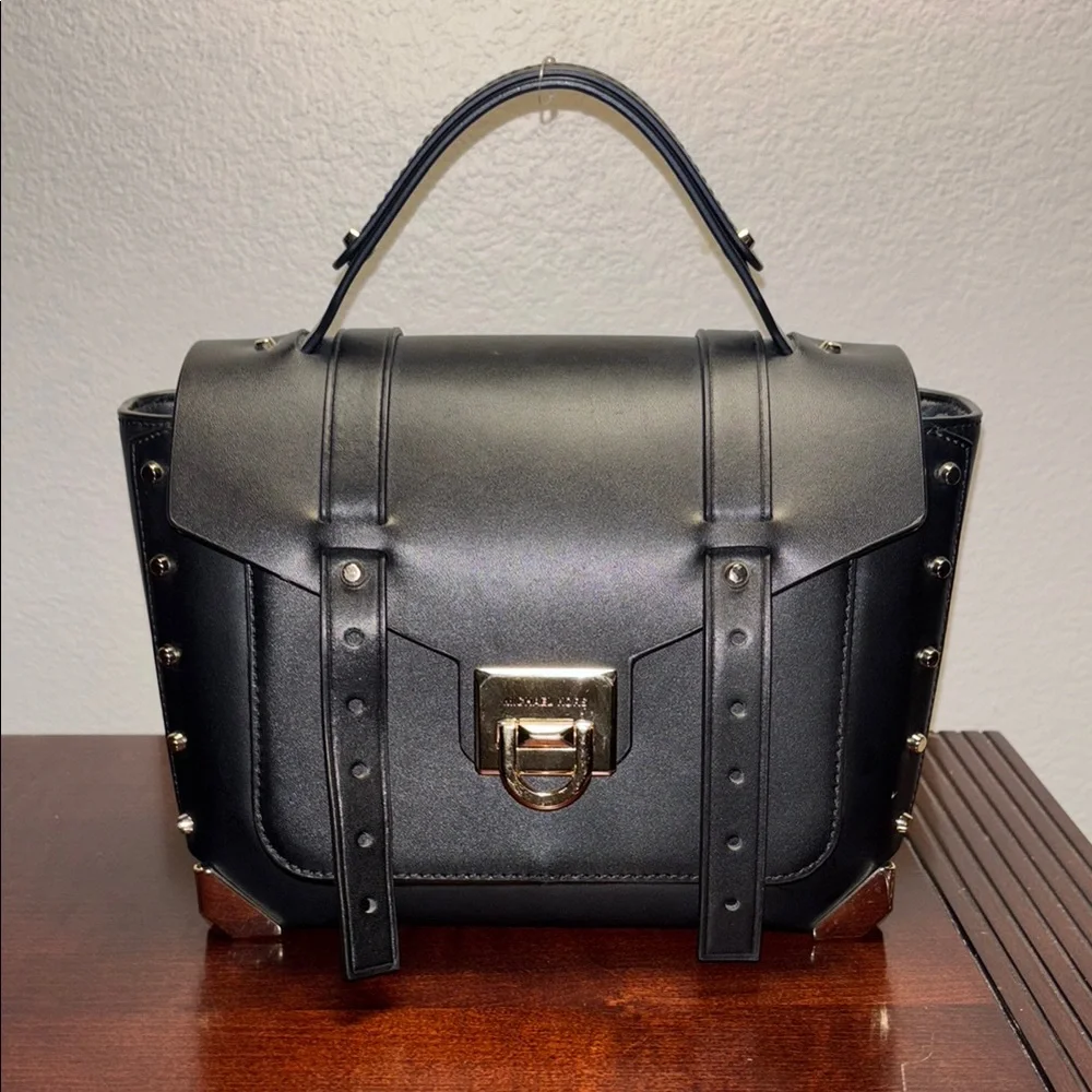 MK Manhattan Medium leather satchel - Picture 1 of 12